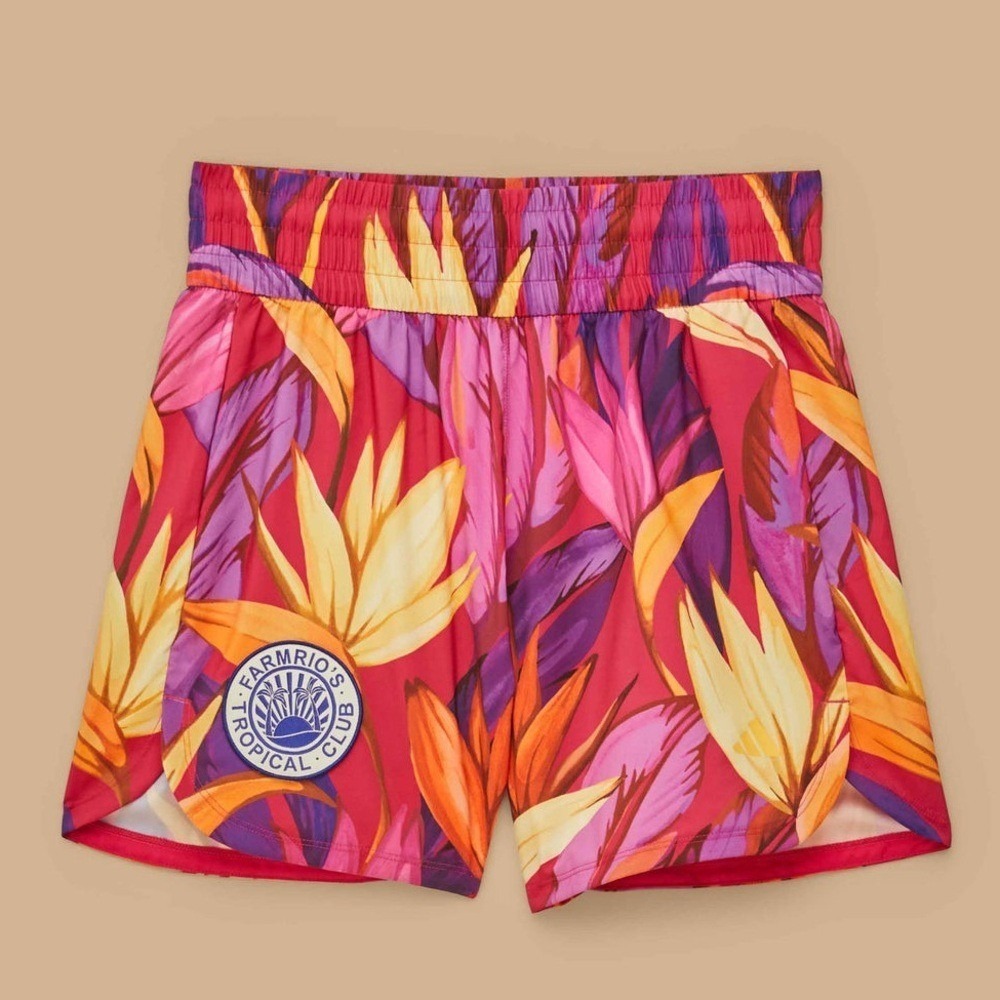 NWT Adidas X Farm Rio Tropical Print Farm Shorts Size Small